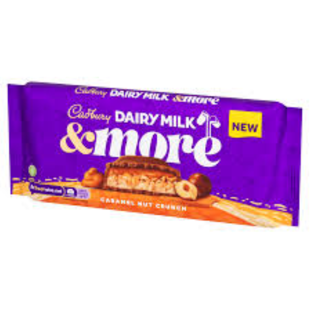CADBURY DAIRY MILK N MORE CARAMEL NUT 200G